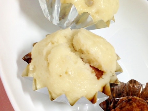 冷凍シューマイで、簡単肉まん。